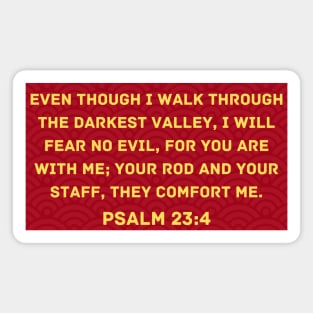 Bible Verse Psalm 23:4 Magnet